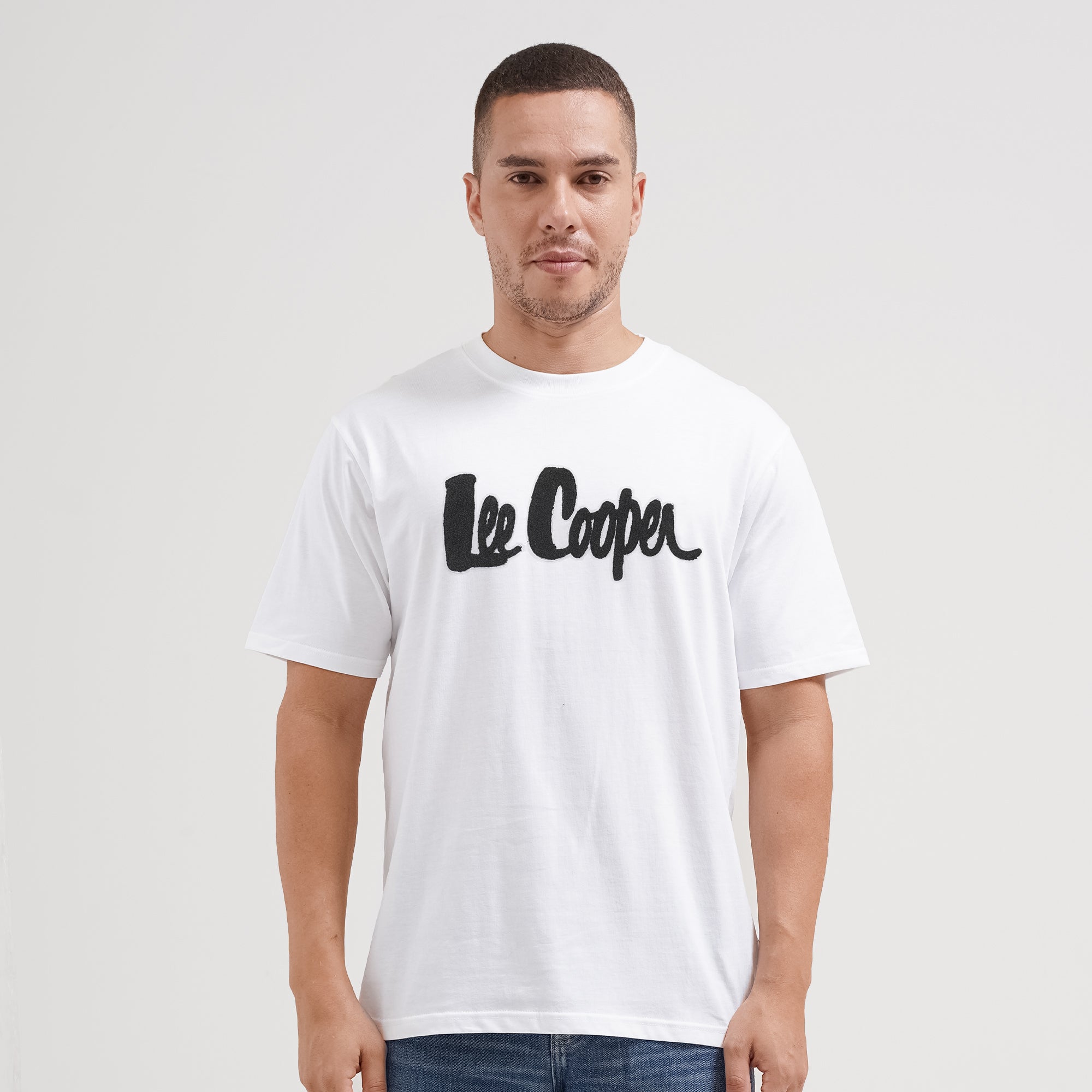 Lee Cooper T-Shirt Bold Logotype White