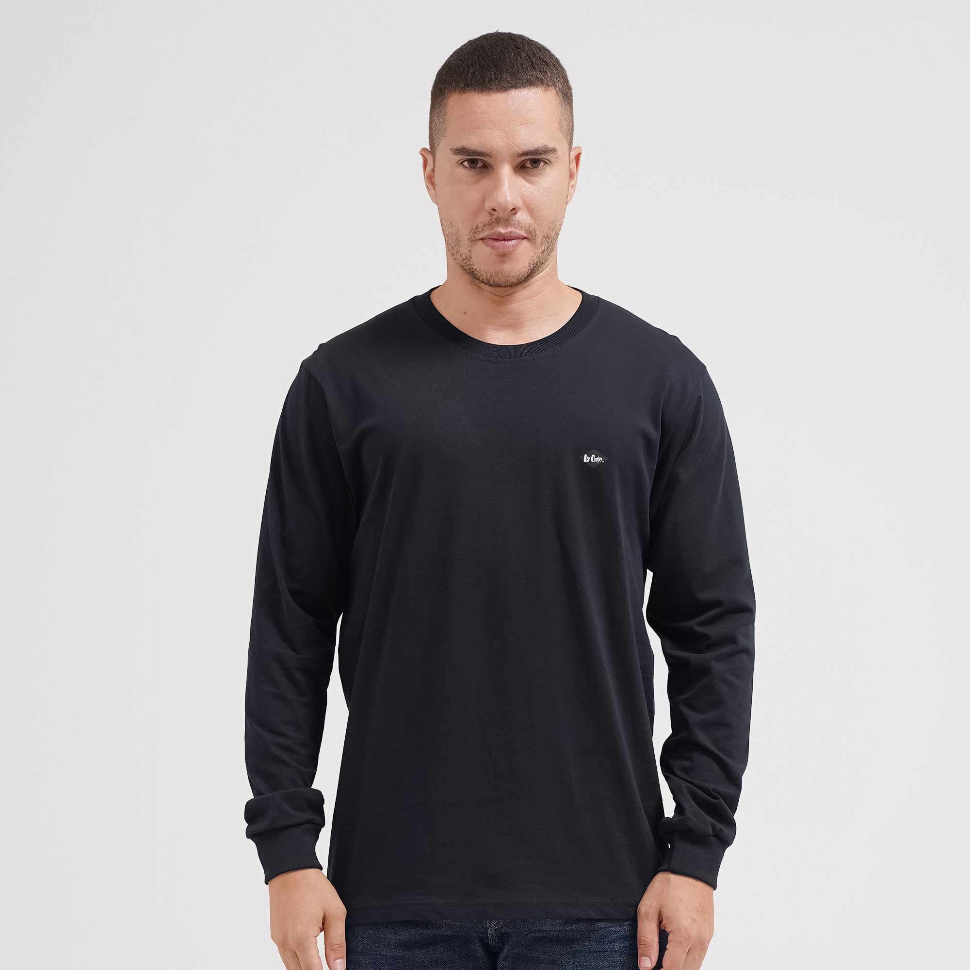 Lee Cooper Long Sleeve Workwear Rounded Black