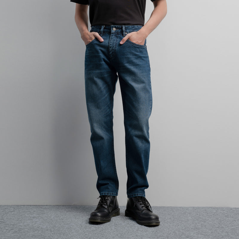 Lee Cooper Tapered Fit Jeans Arthur Worn Dark Blue 24