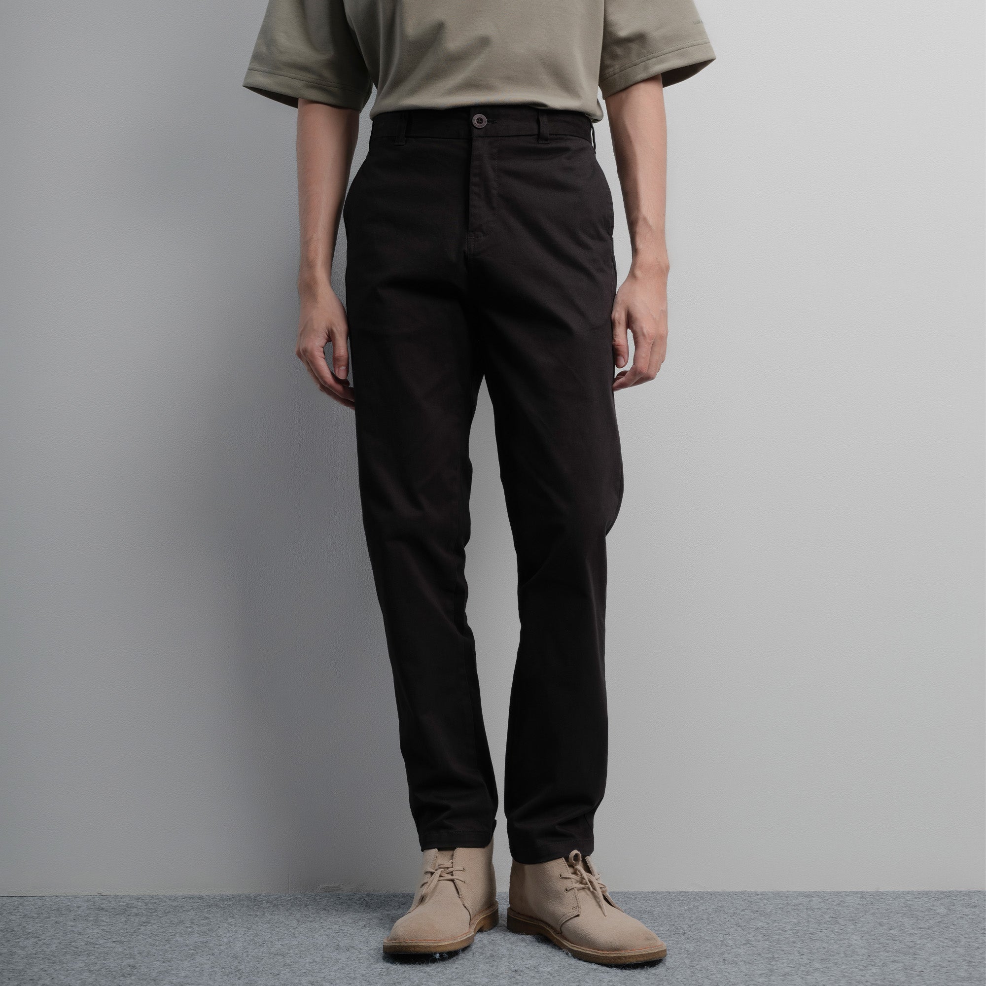 Lee Cooper Slim Fit Long Chino Abe Black