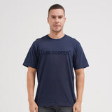 Lee Cooper T-Shirt Sans Serif Typo Navy