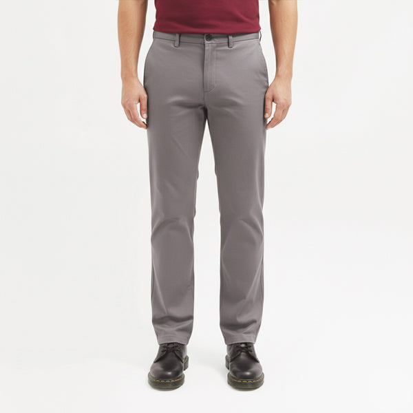 Lee Cooper Slim Fit Long Chino Abe Medium Grey