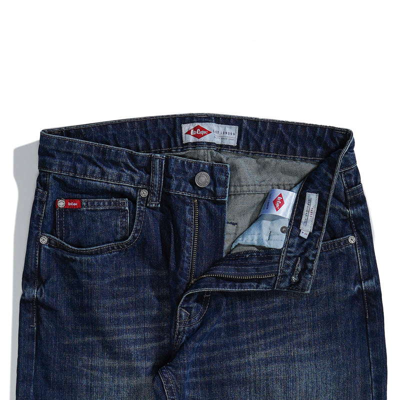 Lee Cooper Straight Fit Jeans Harry Worn Dark Blue Wallace