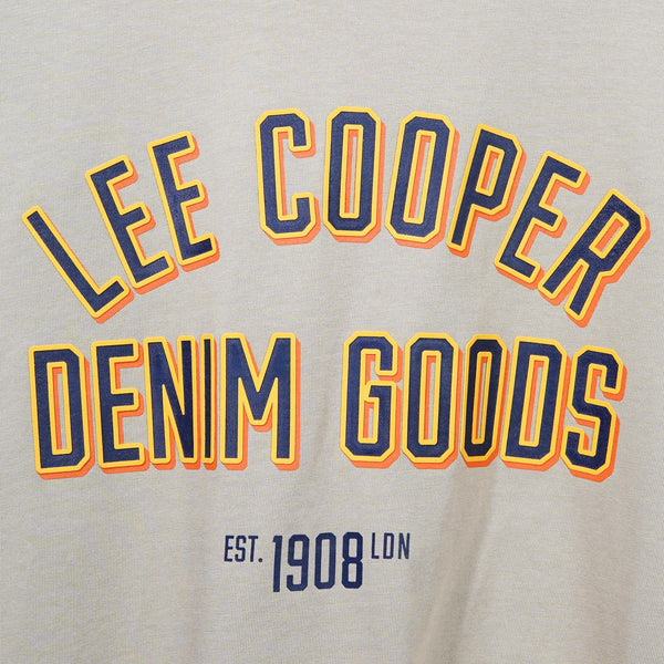 Lee Cooper T-Shirt Denim Goods Ringer Beige