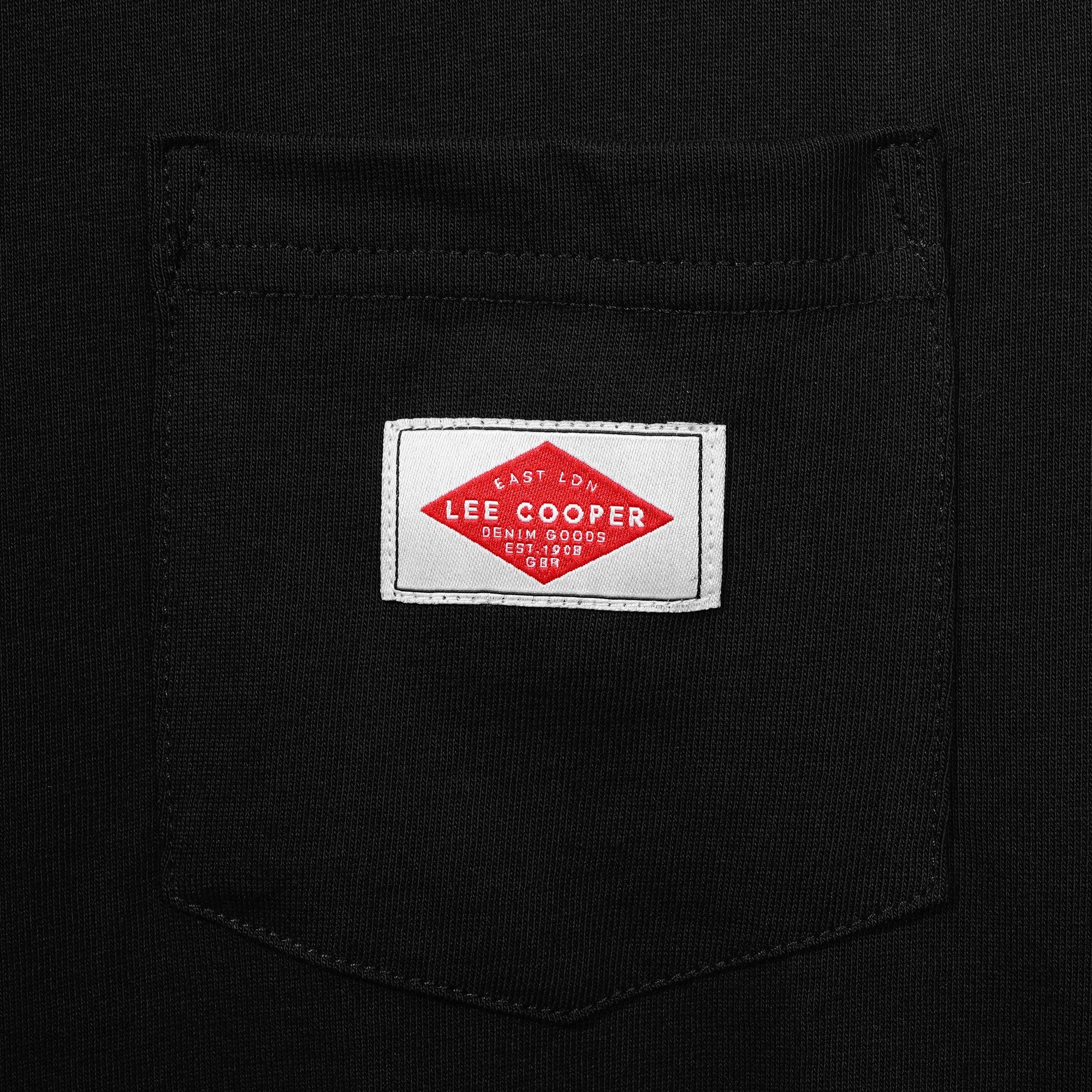 Lee Cooper Long Sleeve Label Logo Long Black