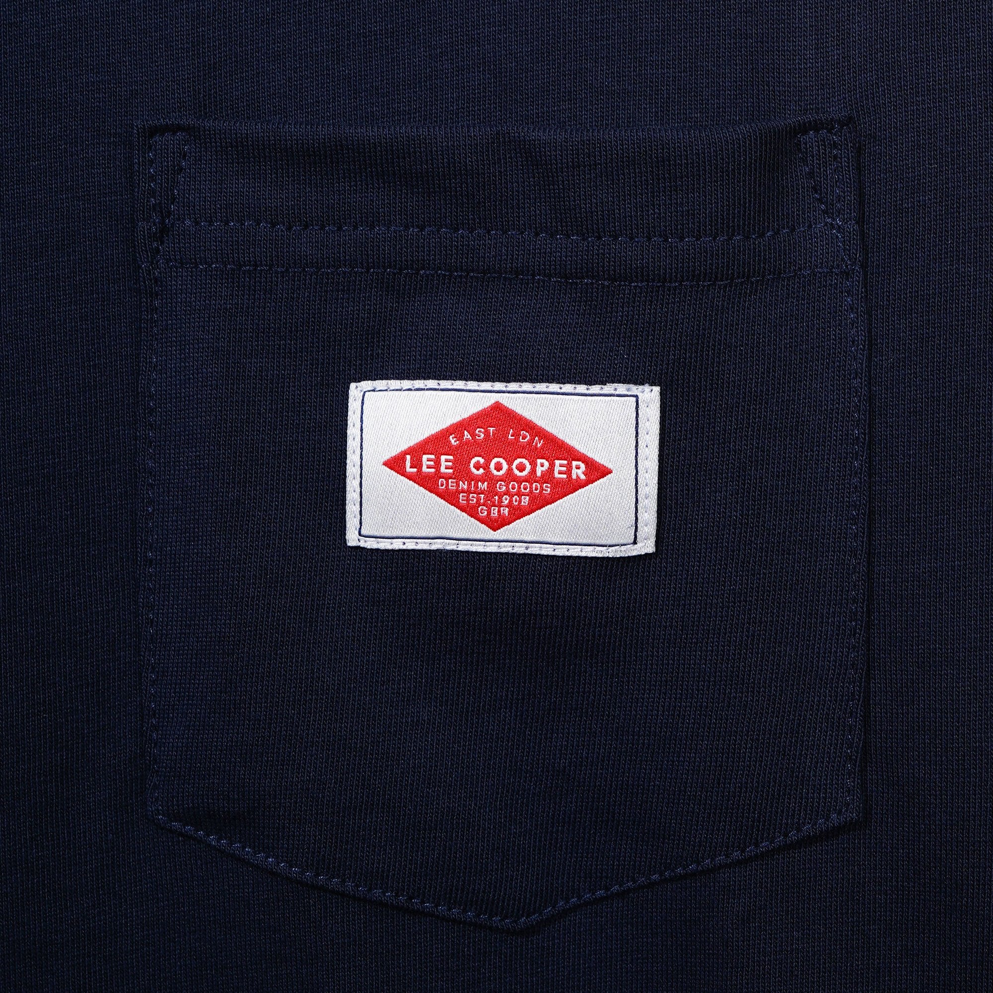 Lee Cooper Long Sleeve Label Logo Long Navy