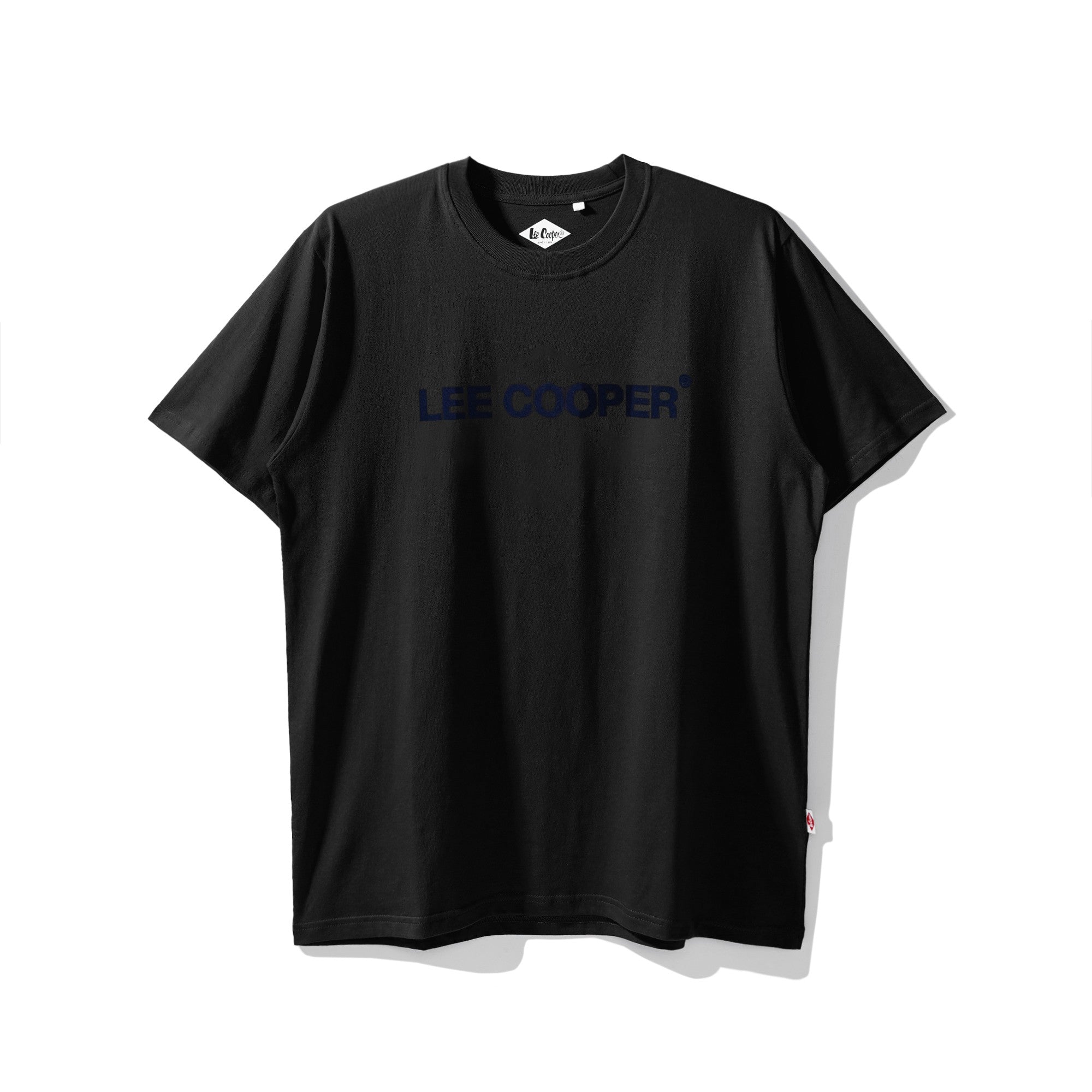 Lee Cooper T-Shirt Sans Serif Typo Black