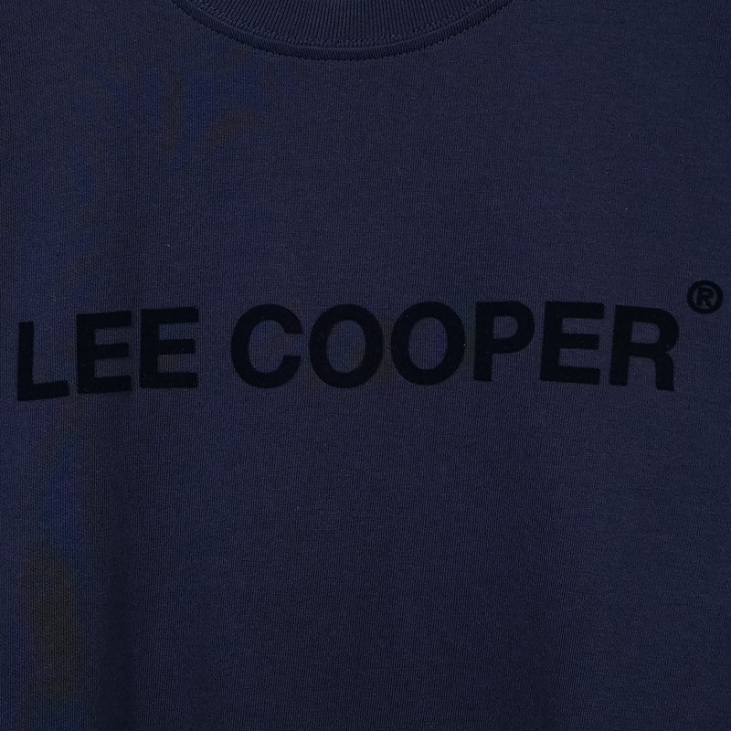 Lee Cooper T-Shirt Sans Serif Typo Navy