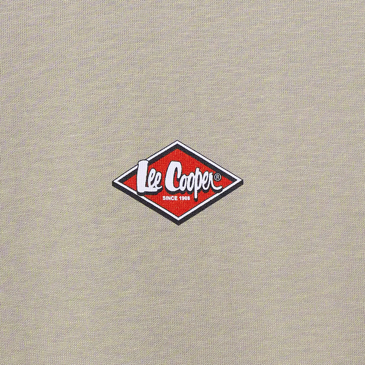 Lee Cooper T-Shirt Red Diamond Logo Block Cream