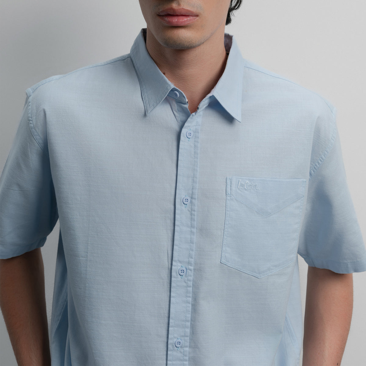 Lee Cooper Short Shirt Marlow Baby Blue
