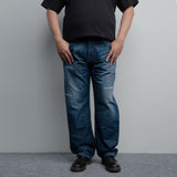 Lee Cooper Tapered Fit Jeans Arthur Repaired Medium Blue