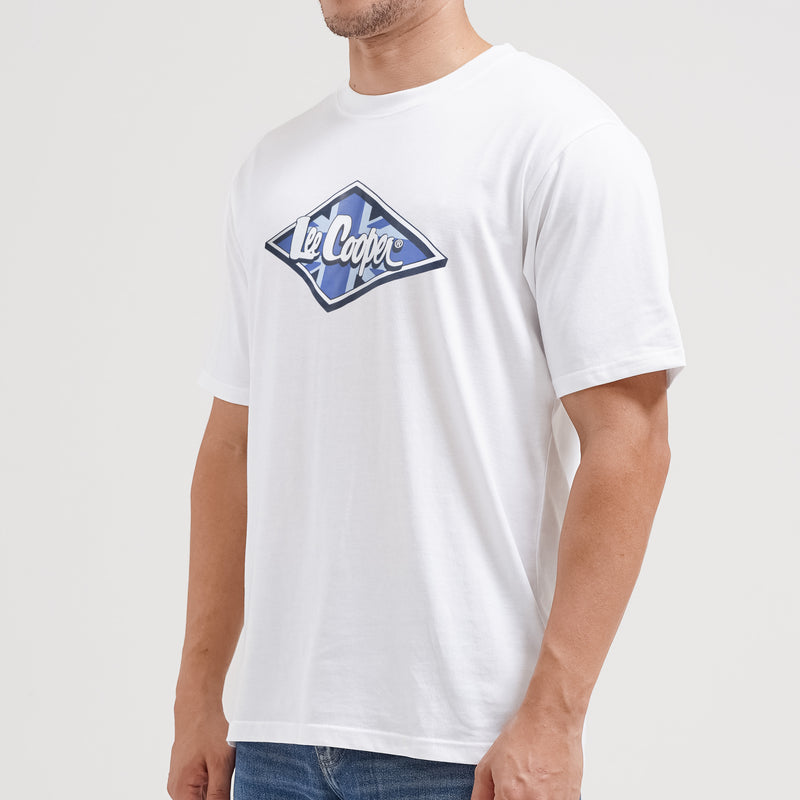 Lee Cooper T-Shirt Denim Goods Union White