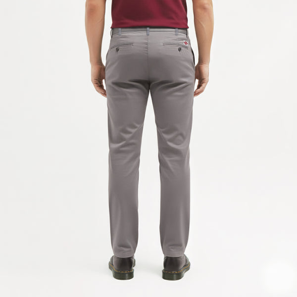 Lee Cooper Slim Fit Long Chino Abe Medium Grey
