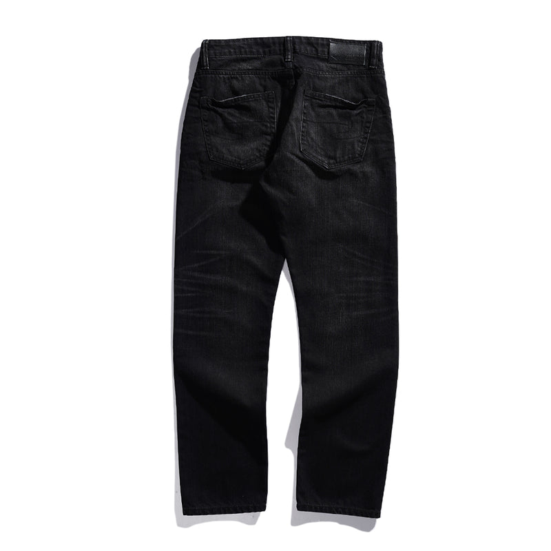 Lee Cooper Tapered Fit Jeans Arthur Repaired Dark Black