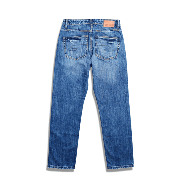Lee Cooper Tapered Fit Jeans Arthur Worn Medium Blue Zone
