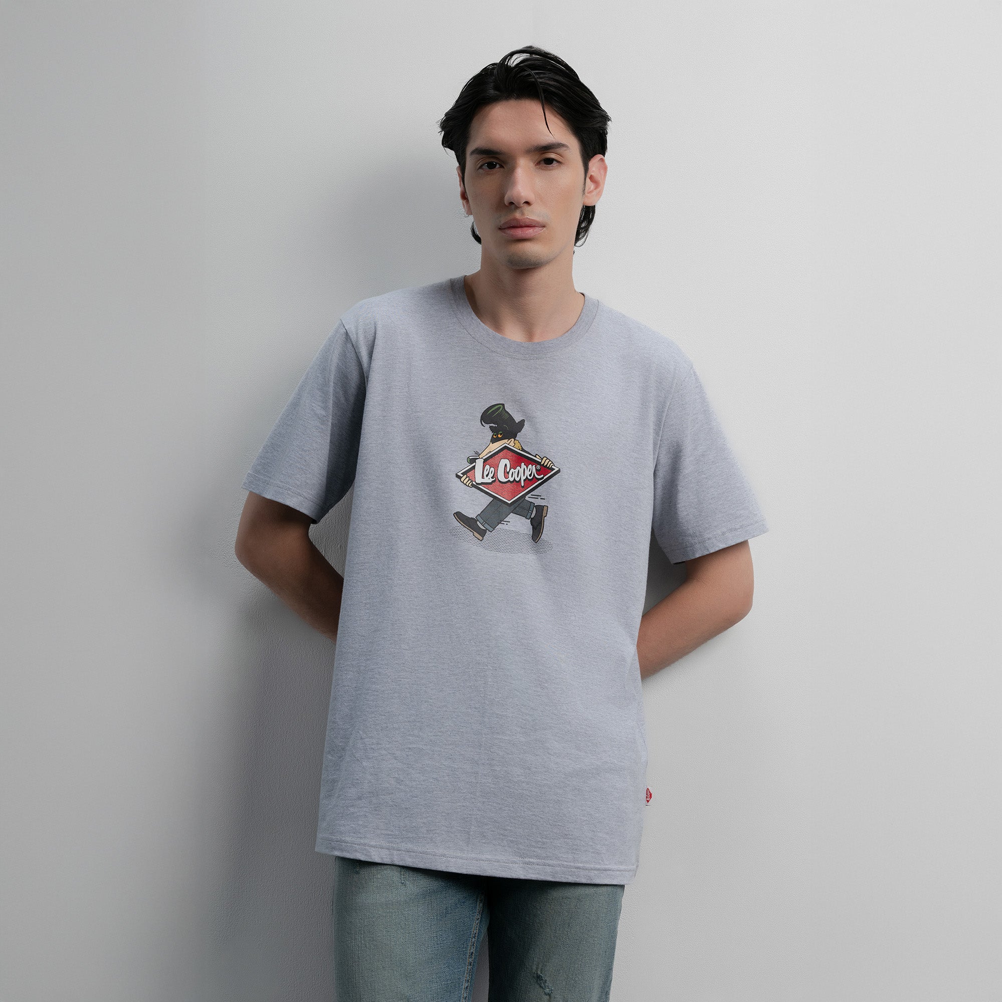 Lee Cooper T-Shirt Diamond Logo Mascot Misty 71