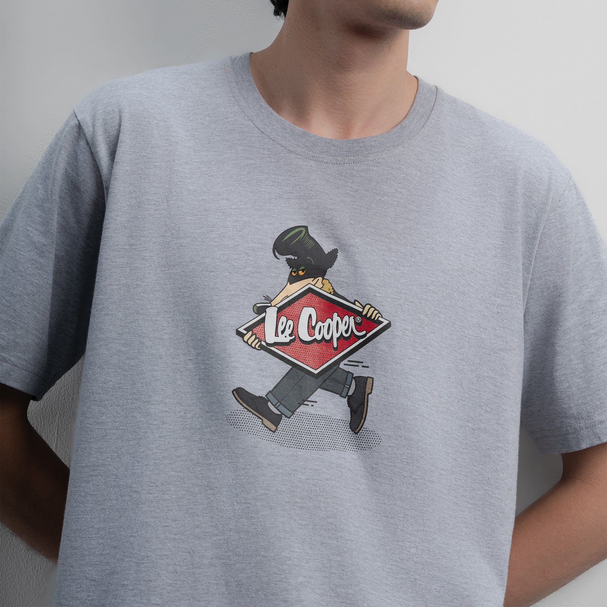 Lee Cooper T-Shirt Diamond Logo Mascot Misty 71