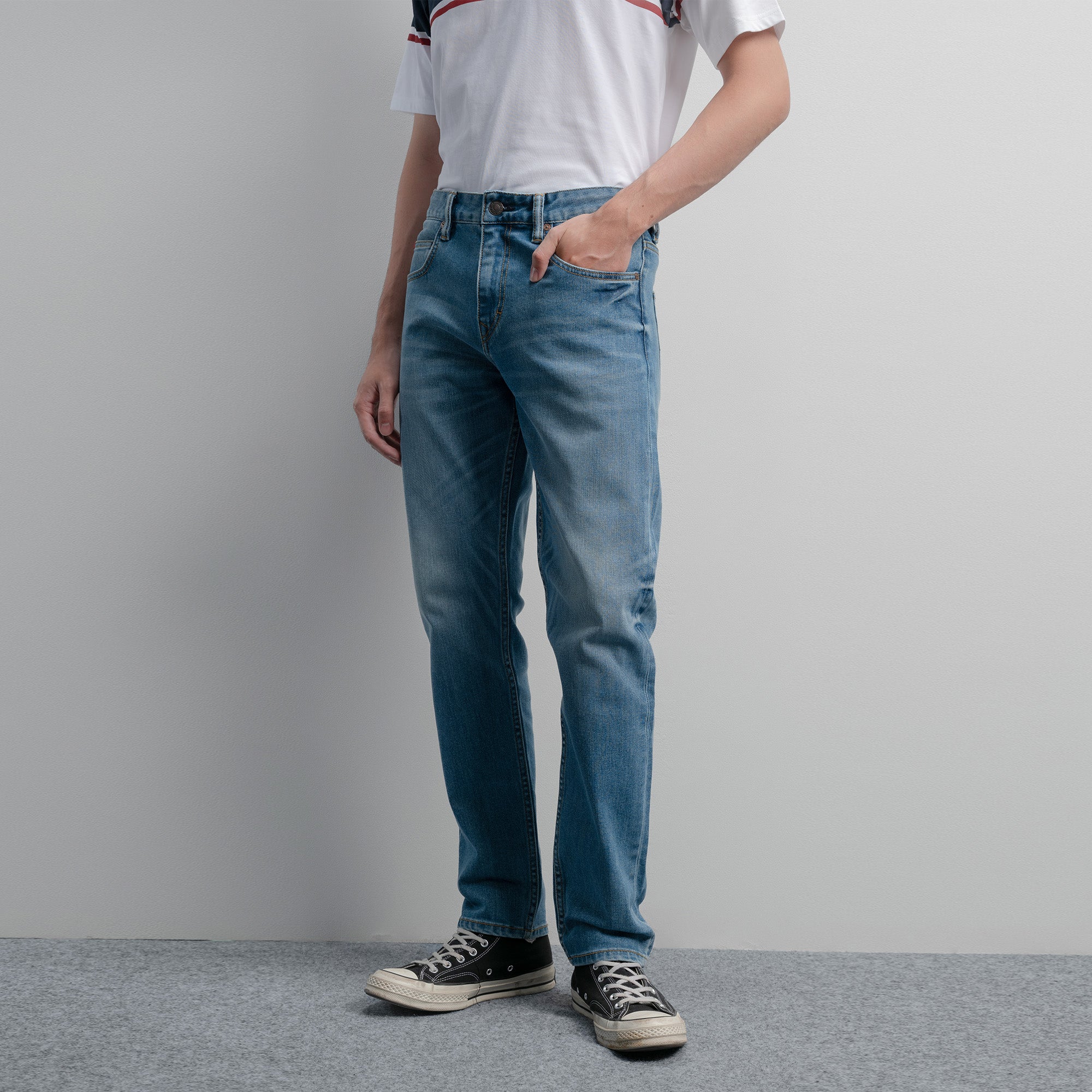 Lee Cooper Jeans Arthur Worn Light Blue Viker