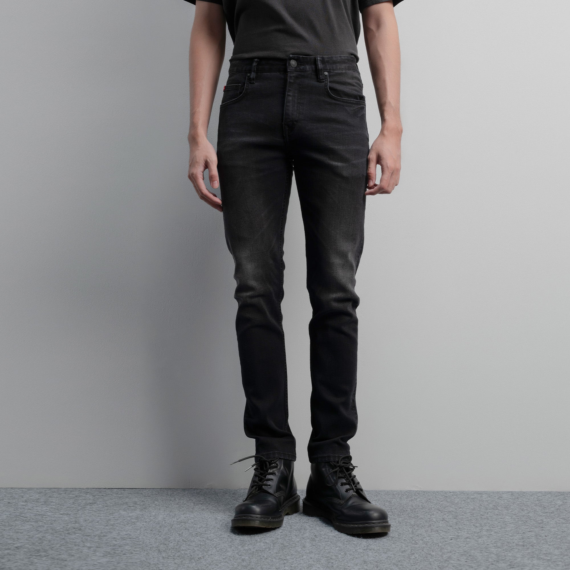 Lee Cooper Jeans Norris Worn Medium Black Gail