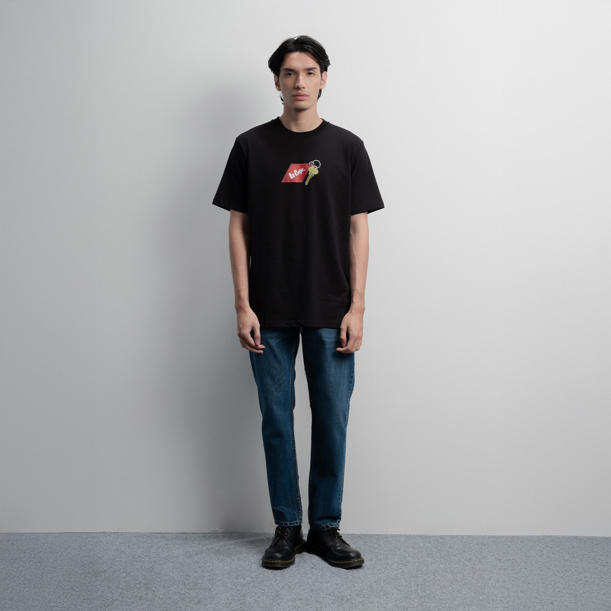 Lee Cooper T-Shirt Diamond Keychain Black