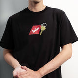 Lee Cooper T-Shirt Diamond Keychain Black