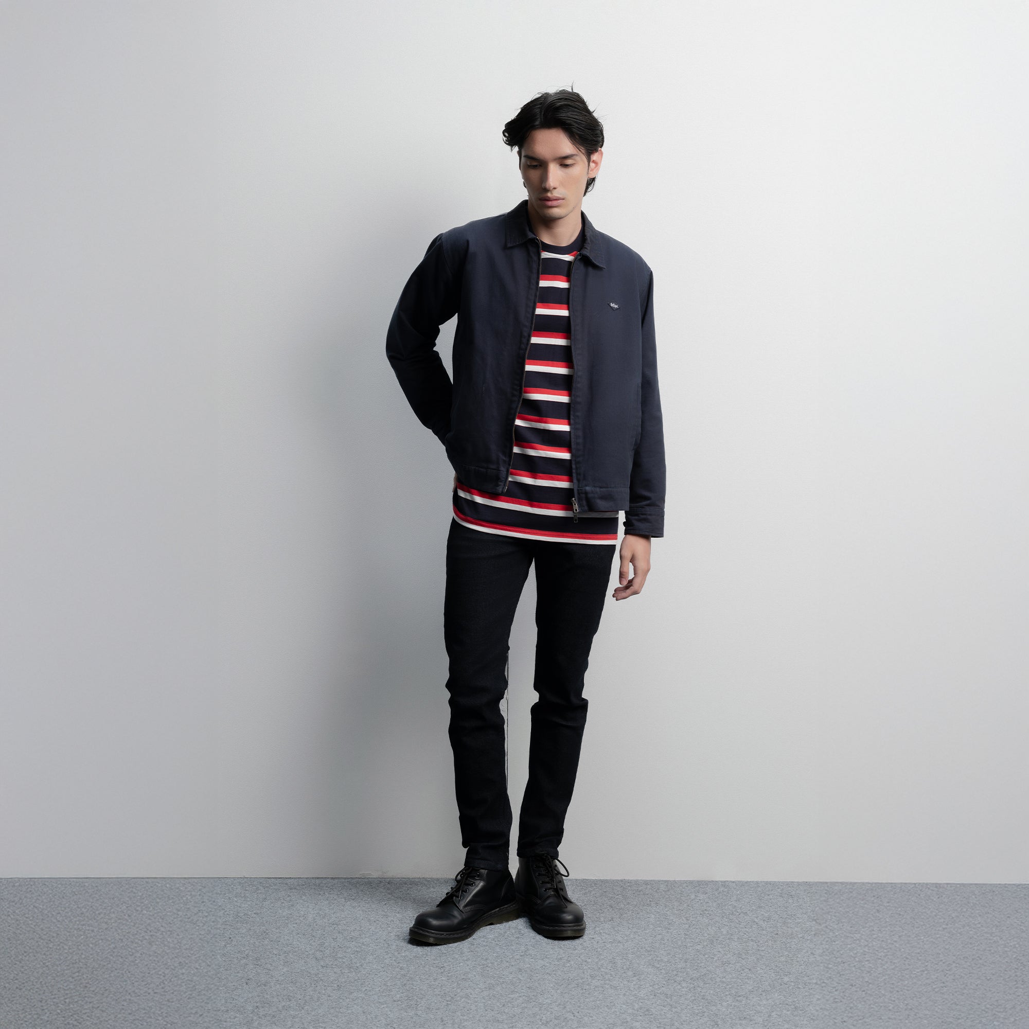 Lee Cooper T-Shirt British Stripe Navy