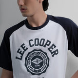 Lee Cooper T-Shirt Varsity Crest Raglan White