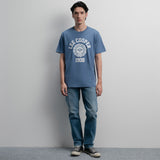 Lee Cooper T-Shirt Varsity Crest Steel Blue