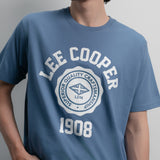Lee Cooper T-Shirt Varsity Crest Steel Blue