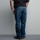 Lee Cooper Tapered Fit Jeans Arthur Repaired Medium Blue