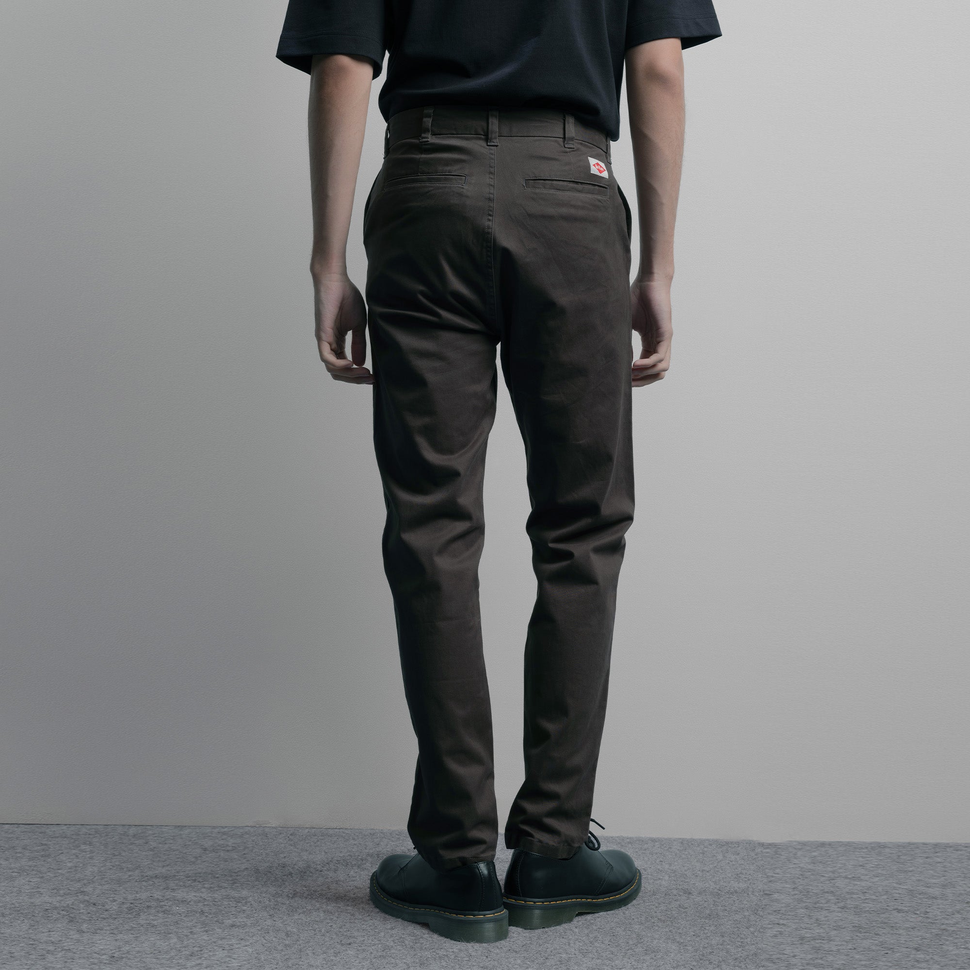 Lee Cooper Slim Fit Long Chino Abe Dark Grey