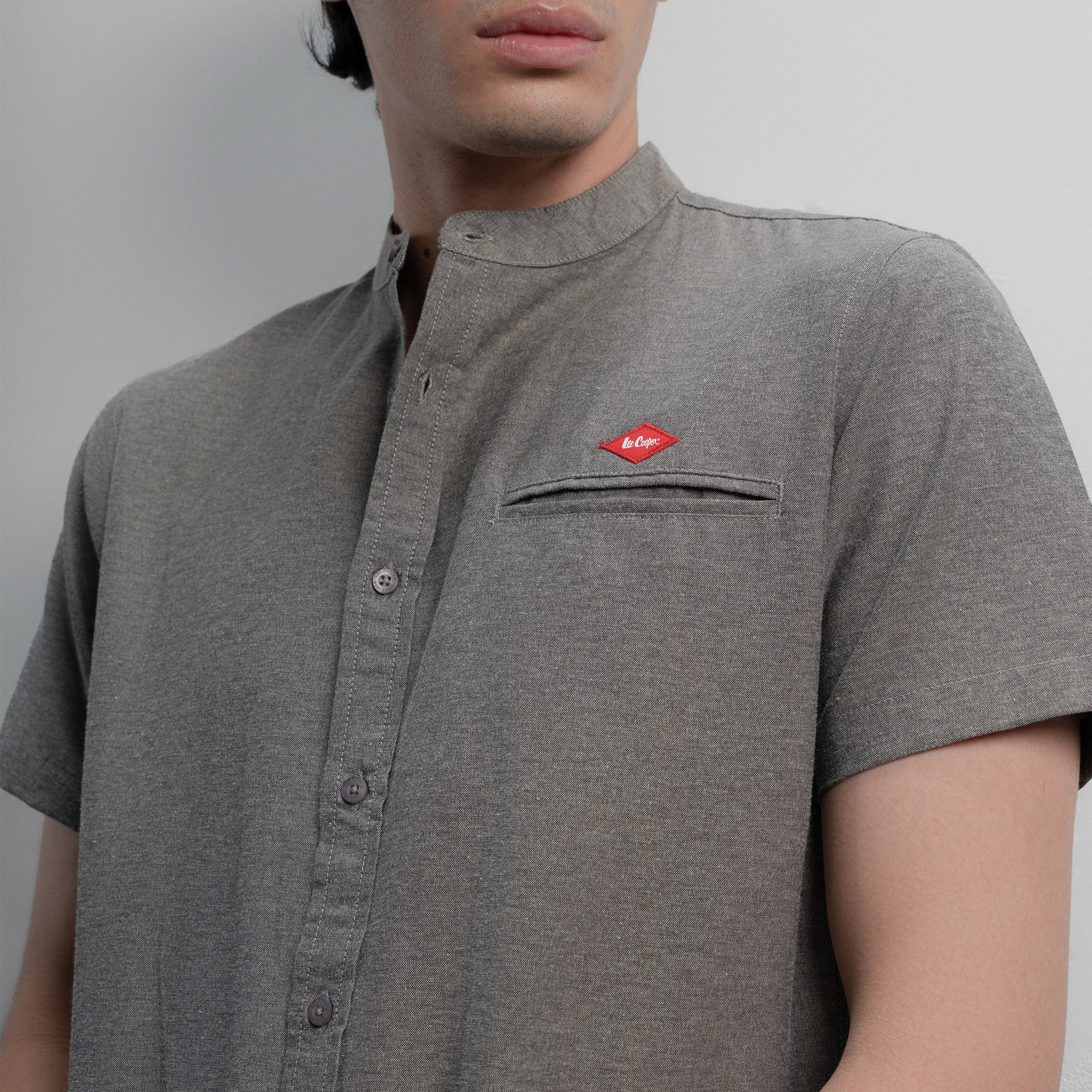 Lee Cooper Shirt Koko Short Leighton Dark Grey