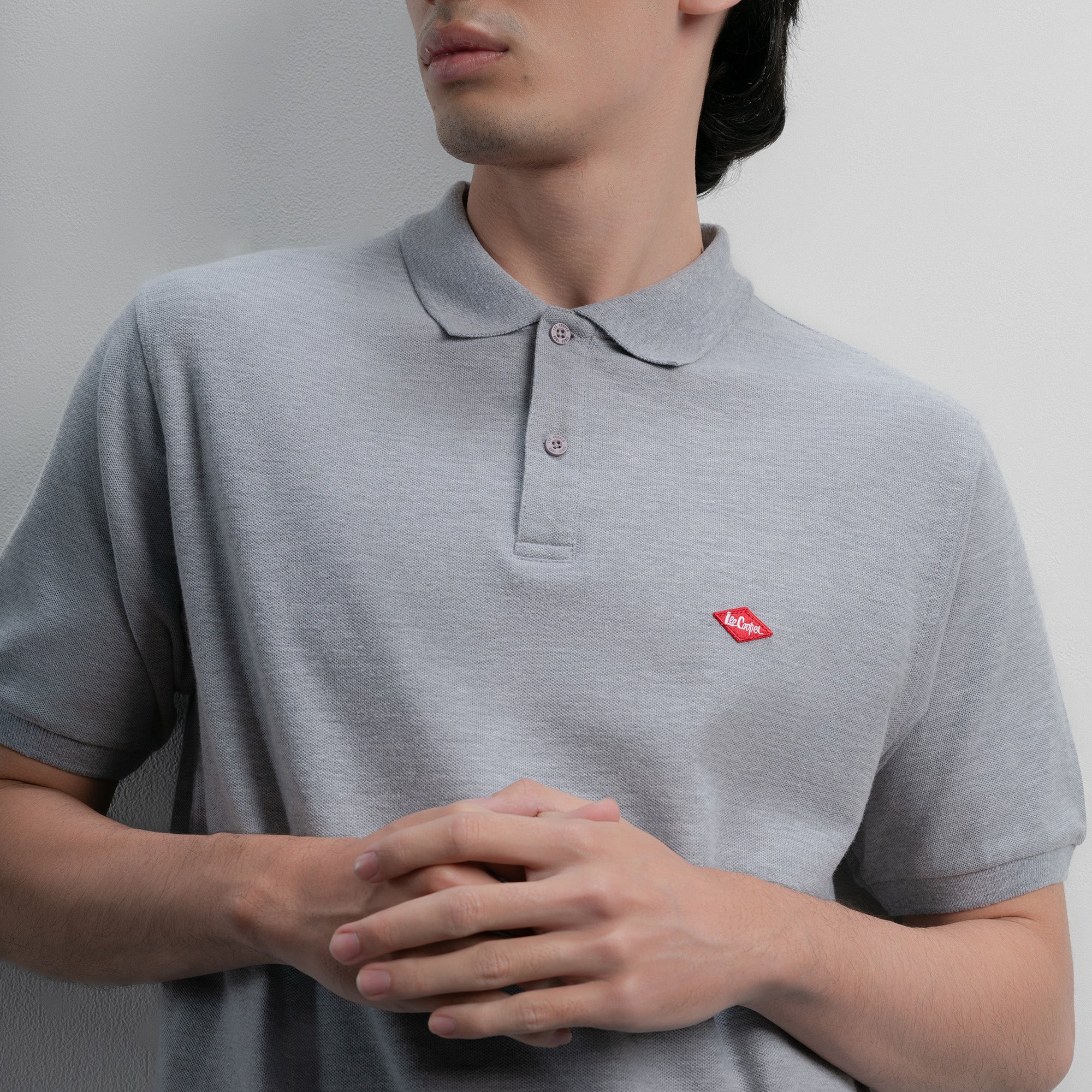 Lee Cooper Polo Shirt Logo Diamond Red Misty 71