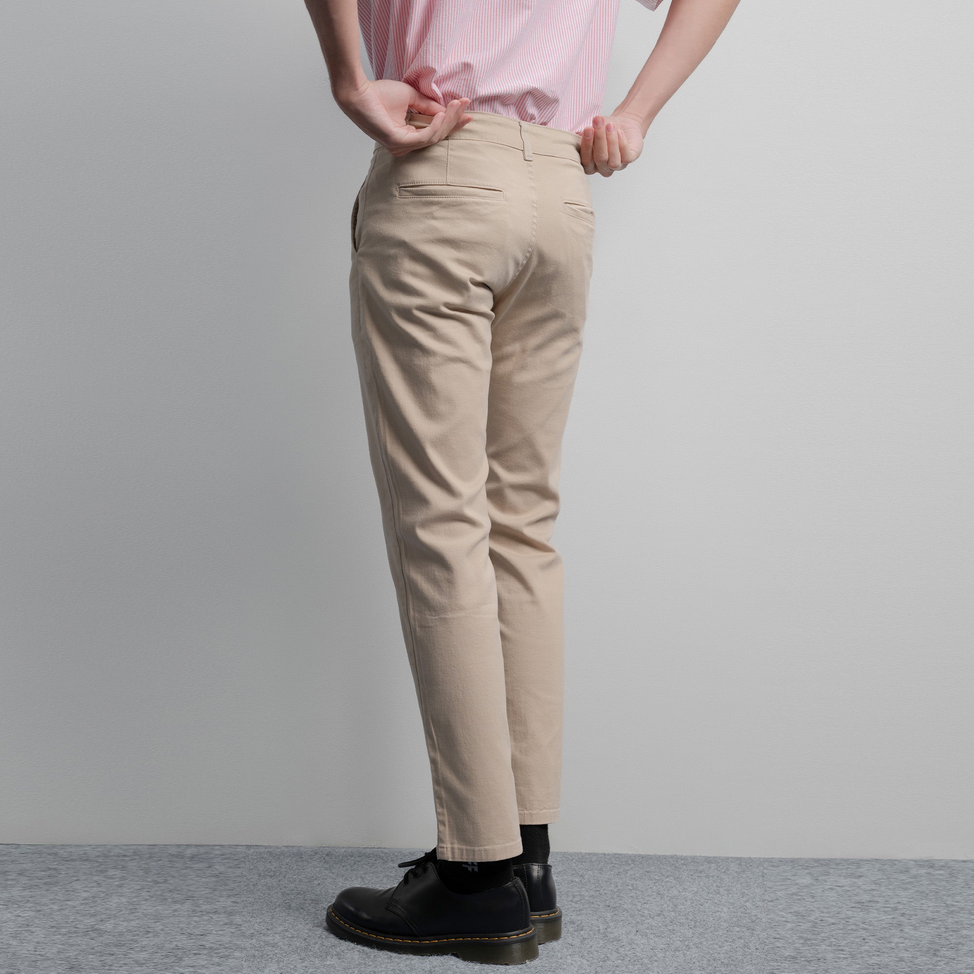 Lee Cooper Slim Fit Long Chino Abe Cream