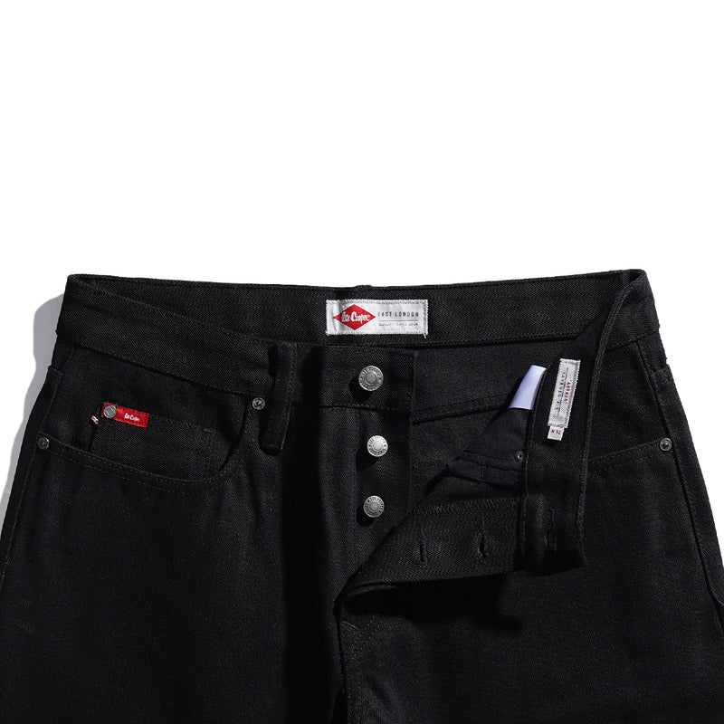 Lee Cooper Tapered Fit Jeans Selvedge Arthur Dry Black