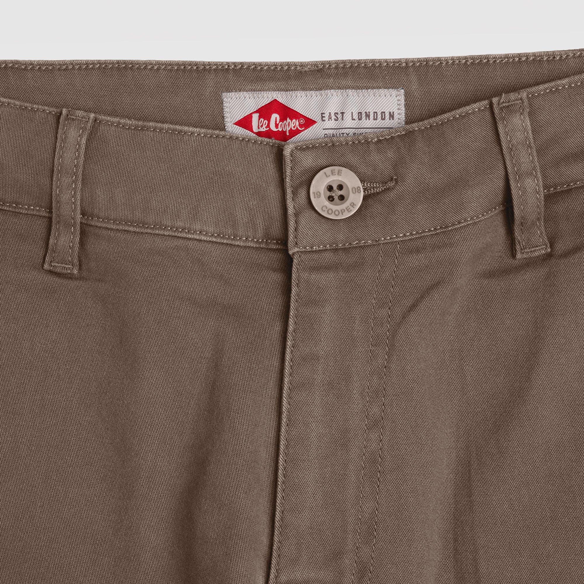 Lee Cooper Slim Fit Long Chino Philips Cement