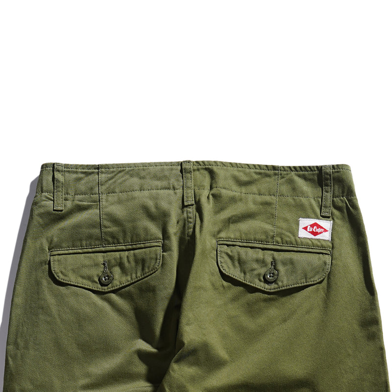 Lee Cooper Straight Fit Long Chino Myles Olive