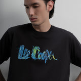 Lee Cooper T-Shirt Acrylic Logotype Black
