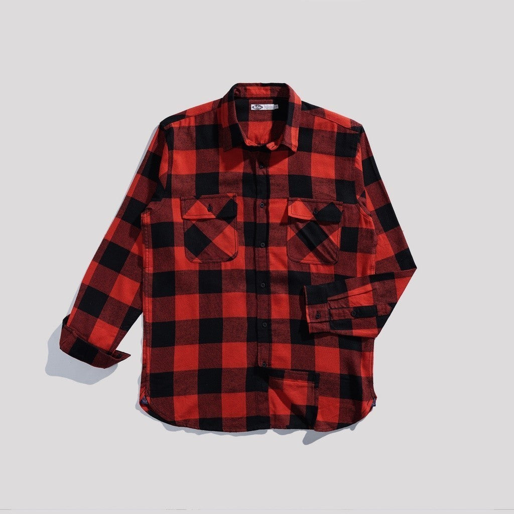 Lee Cooper Flannel Shirt Ethan Red Black