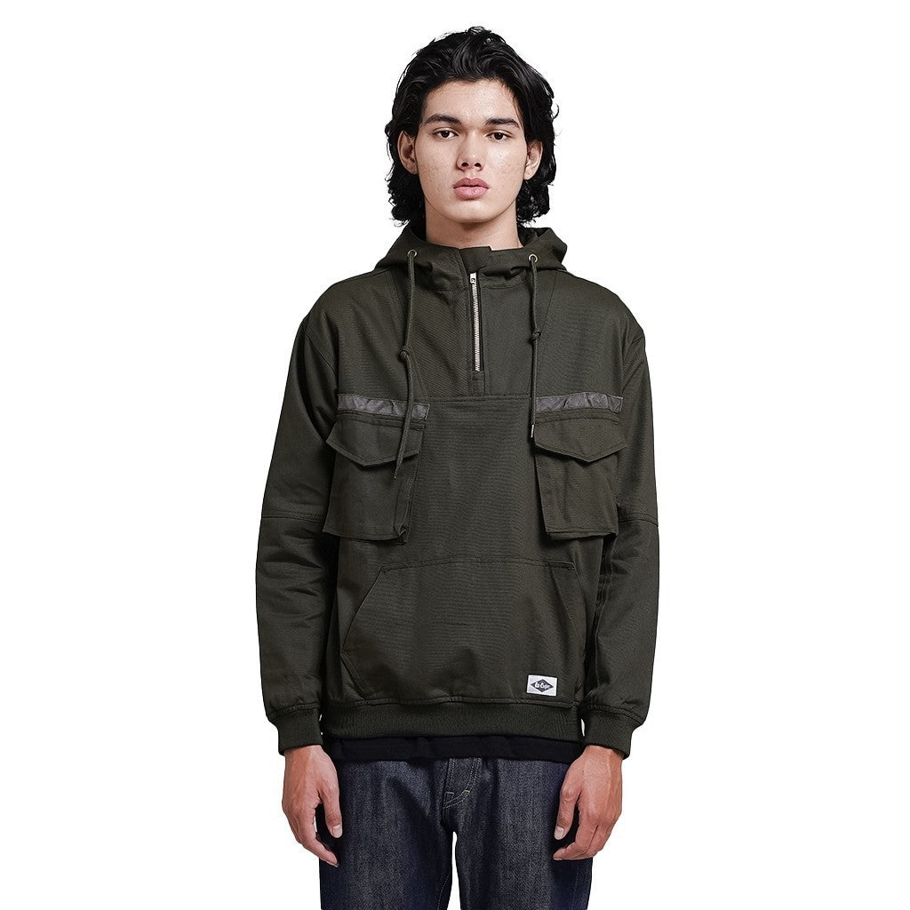 Lee Cooper Long Jacket Earl Olive