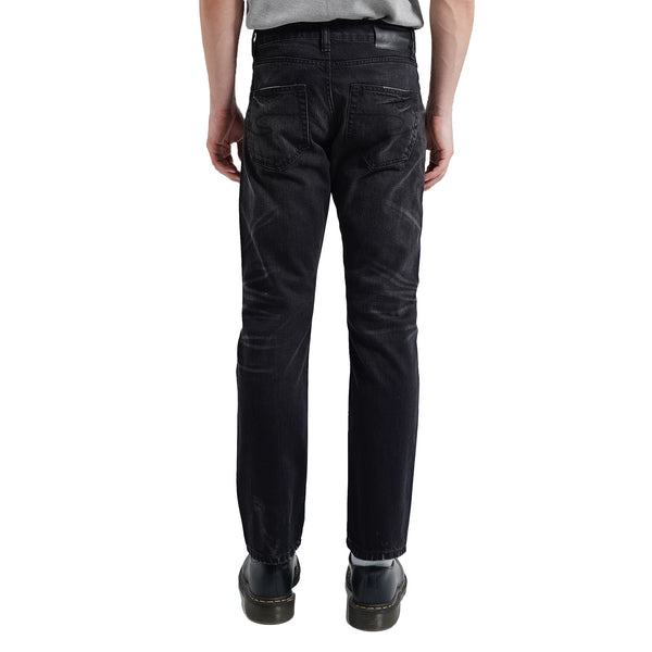 Lee Cooper Tapered Fit Jeans Arthur Repaired Dark Black