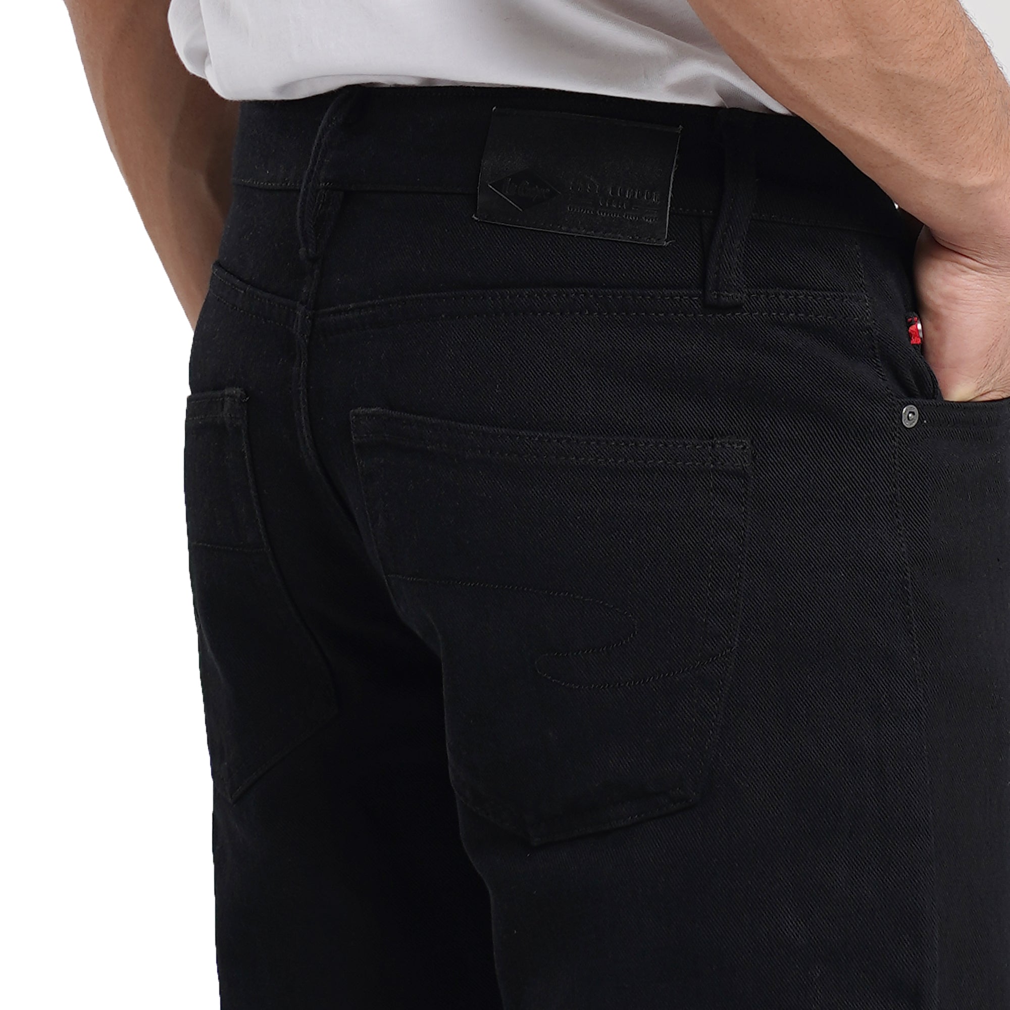 Lee Cooper Tapered Fit Jeans Arthur Rinse Black Noir Medium Raw