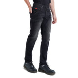 Lee Cooper Tapered Fit Jeans Arthur Worn Black Midnight