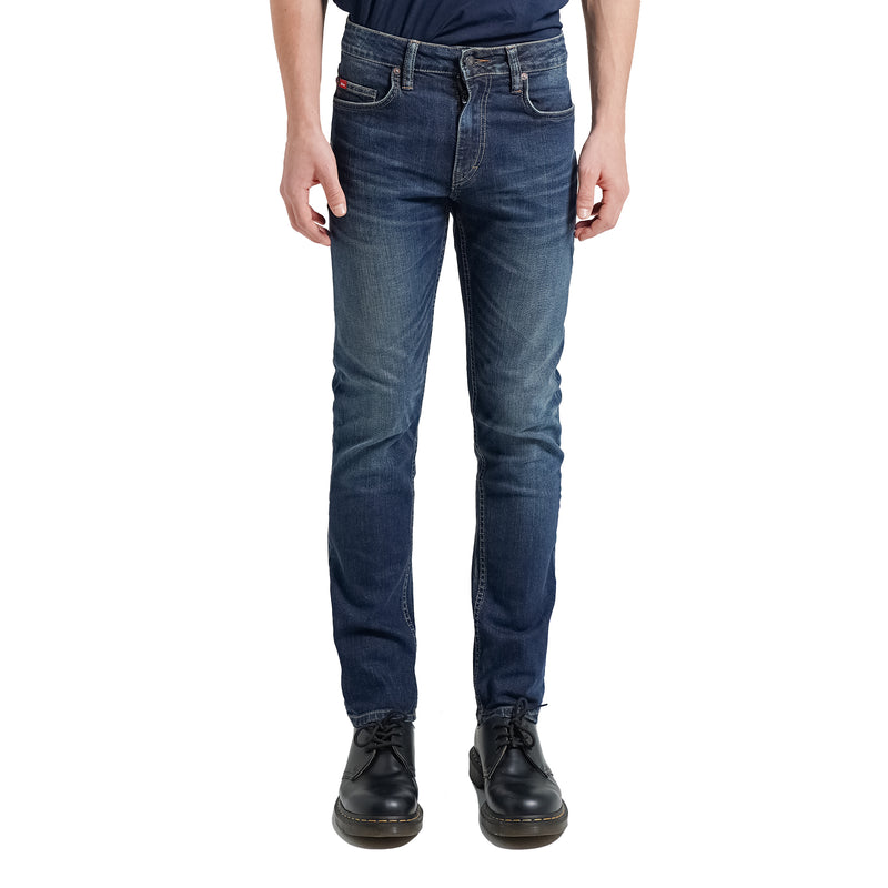 Lee Cooper Tapered Fit Jeans Arthur Worn Dark Blue 32