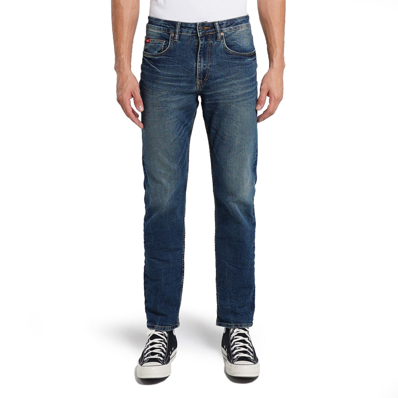 Lee Cooper Tapered Fit Jeans Arthur Worn Dark Blue Deep