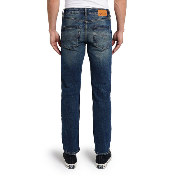 Lee Cooper Tapered Fit Jeans Arthur Worn Dark Blue Deep