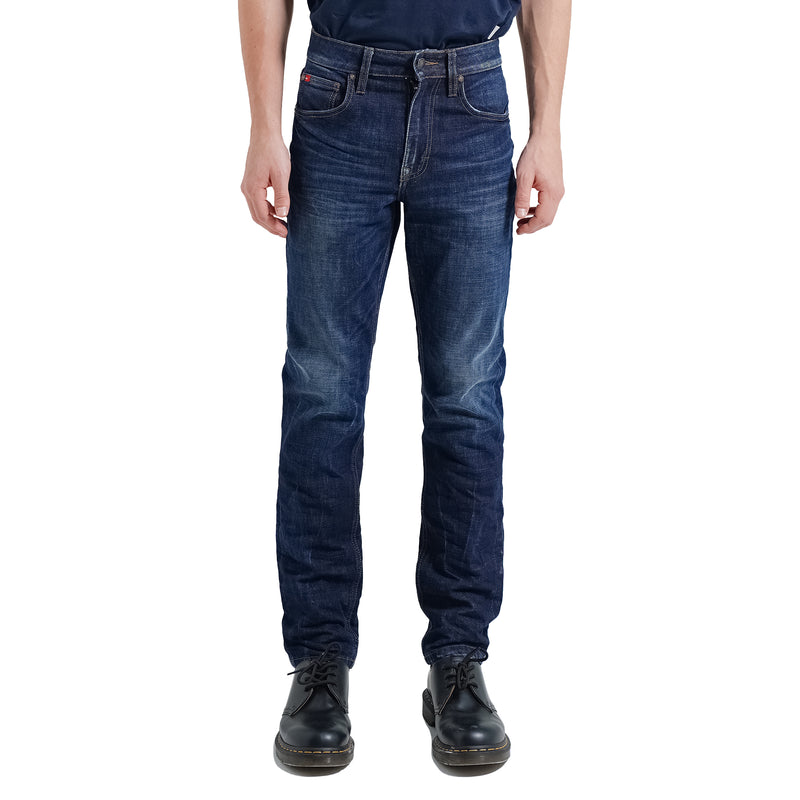 Lee Cooper Tapered Fit Jeans Arthur Worn Dark Blue Depths