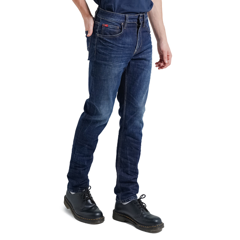 Lee Cooper Tapered Fit Jeans Arthur Worn Dark Blue Depths