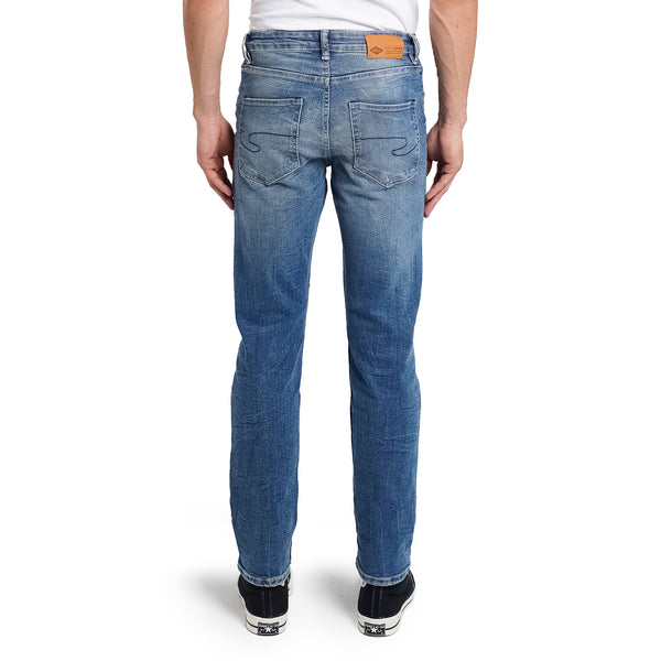 Lee Cooper Tapered Fit Jeans Arthur Worn Light Blue Steel