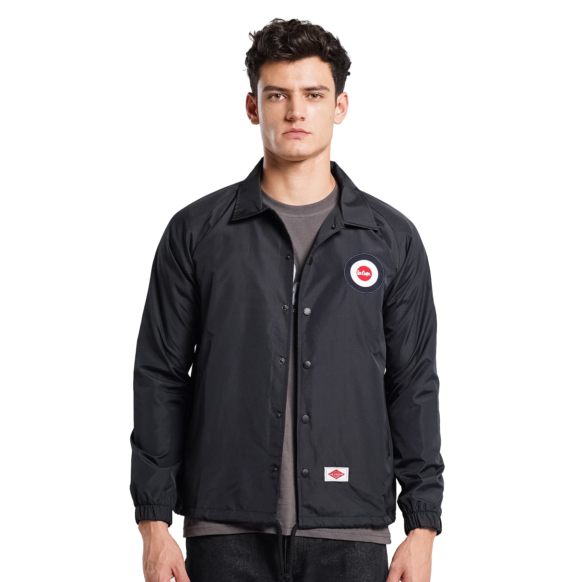 Lee Cooper Jacket Coach Mods Black